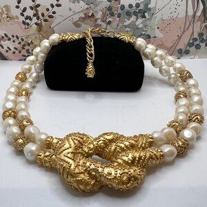 Mary McFadden Etruscan Necklace for Franklin Mint 1988